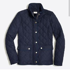 J. Crew Quilted Puffer Jacket in Black
